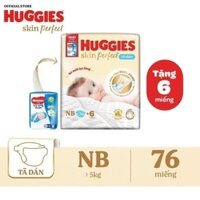 Tã dán sơ sinh Huggies NB70 tặng 6 tã dán
