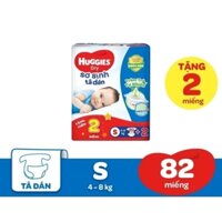 Tã dán sơ sinh Huggies S80 (4-8kg) màu xanh