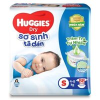 Tả Dán Sơ Sinh Huggies Size S 4-8 Kg ( 88 Miếng )