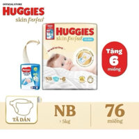 TÃ DÁN SƠ SINH HUGGIES SIZE NEWBORN 74 Miếng tặng 6 miếng