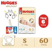 Tã dán Sơ Sinh Huggies Skin Perfect size NB70/S54/S80+6 miếng (Bé dưới 5kg)