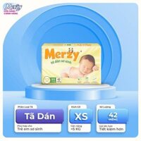 TÃ DÁN SƠ SINH MERZY XS ( <5KG ) - 42 MIẾNG