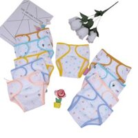 Tã dán sơ sinh, tã vải dán bỉm 100% cotton Taco (Set 10 cái)