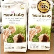 Tã dán/ tã quần Muse baby đủ size S M L XL XXL XXXL50 miếng