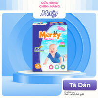 Tã dán trẻ em Merzy gói lớn S56/M48/L42/XL38