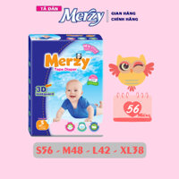 Tã dán trẻ em Merzy S56 M48 L42 XL38 miếng Chống hăm, ko mùi, ko hương liệu, bông y tế #bỉm Merzy #tã merzy #merzy