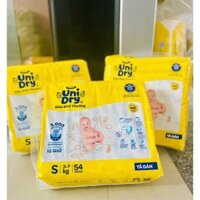 Tã dán UniDry Siêu khô thoáng mới size S54/M76/L68/XL62