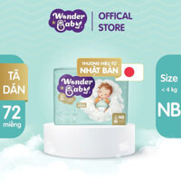 Tã dán WONDER BABY – size NB ( 72 miếng)