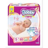Tã dán bobby  (S, 4-8kg, 80 miếng)