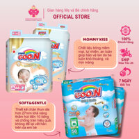 Tã Dán/Quần Goon Premium Slim Mommy Kiss NB70/S64/M60/L50/XL46/M56/L46/XL42/XXL36/XXXL26