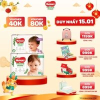 Tã Dán/Quần Huggies nature made NB60/S82/M64/L54/XL44/M58/L44/XL38/XXL26