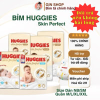 TÃ DÁN/QUẦN HUGGIES SKIN PERFECT NB76/S82/M79/L66/XL58/XXL54- Hàng chính hãng