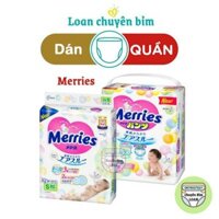 Tã Dán/Quần Merries Nội Địa Nhật NB96/S88/M68/L58/M64/L50/XL44/XXL28