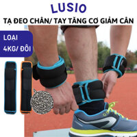 Tạ đeo chân tập gym tạ đeo tay 4kg/đôi phiên bản hạt bi sắt tăng cơ giảm cân