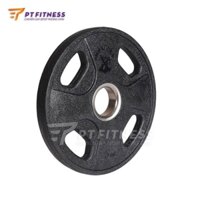 Tạ Đĩa Bọc Cao Su 4 Cánh 10 KG, Theo cặp tổng 20kg, lỗ phi 50 - Thương Hiệu Ironbull Tập Gym