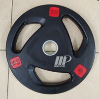 Tạ đĩa bọc cao su Goldnova 15kg ✅ Tạ bánh lỗ phi 50 chuyên dùng cho phòng tập