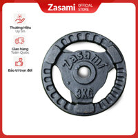 Tạ đĩa, tạ bánh gang Zasam lỗ tạ phi 27 với các mức tạ   bánh  - 3kg