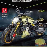 TA GAOLE T3035 3035  XE MÁY LAMBORGHINI MẠ ĐIỆN XANH MARTIN bộ đồ chơi xếp lắp ráp ghép mô hình  DUCATI DIAVEL1260 LAMBORGHINI Kỹ Thuật Công Nghệ Cao Mô Hình Phương Tiện 658 khối