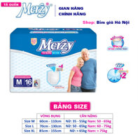 Tã già quần Merzy M16 L14 XL12 #Bỉm quần già Merzy #Tã Merzy #Tã già MERZY #Bỉm mezy #Bỉm quần già merzy