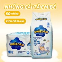 Tã giấy trẻ em siêu mỏng UMIZOKU Nhật Bản 50 miếng M, L, XL, XXL, XXXL, XXXXL