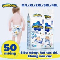 Tã giấy trẻ em UMIZOKU Nhật Bản chính hãng S-4XL mềm mại và thoải mái