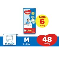 TÃ HUGGIES SIZE M QUẦN 48 MIẾNG