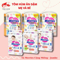 Tã Merries Cộng Miếng Nội Địa Nhật Bỉm Tả Meries Jumbo Quần Dán Size NB96/S88/M68/L58/M64/L50/XL44/XXL28/M58TC