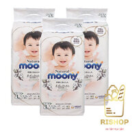 Tã Moony Dán Natural Nội Địa Nhật Bản Size NB63/S58/M46/L38