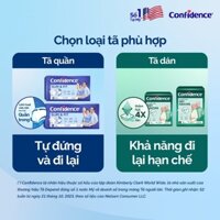 Tã Người Lớn CONFIDENCE Dán Classic Day/ Quần Slim&Fit Size M - L (Bibistore)