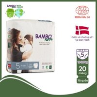 Tã Quần 100% Hữu Cơ Bambo Nature - Nhập Khẩu Đan Mạch - 12-20kg - XL20 - 20 miếng