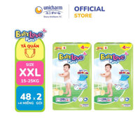 Tã quần BabyLove 01 bịch M-L-XL-XXL (48+4) , 3Xl-4XL(33+2)