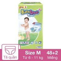 Tã quần BabyLove size M 48 + 2 miếng (6 - 11 kg)