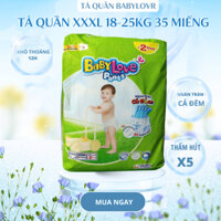 Tã quần BABYLOVE size XXXL 18-25kg 33 miếng tặng 2 miếng