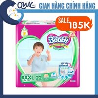Tã quần bigsize Bobby XXXL22 miếng tặng 4, Unidry XXXL22 tặng 6, Bino XXXL14 miếng (18-35kg)