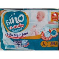 Tã quần Bino M60/L54/XL48/XXL44 mẫu mới chống hăm 2019.