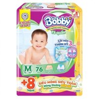 Tã quần BOBBY 76 miếng size M (6-11kg) .