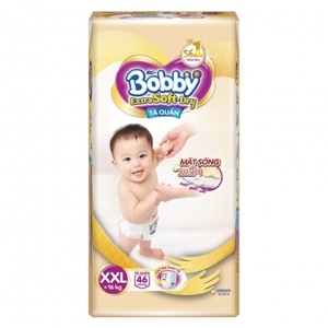 Tã quần Bobby Extra Soft Dry size XXL 46 miếng (cho bé trên 16kg)