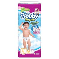 Tã Quần Bobby Gói Lớn L36 (36 Miếng)