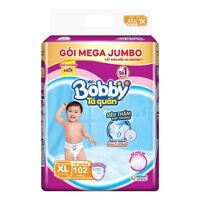 Tã Quần Bobby Gói Mega Jumbo XL102 (102 Miếng)