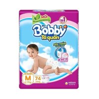 Tã quần Bobby Jumbo size M 74 miếng