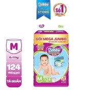 Tã quần Bobby mega jumbo M 124