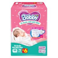 Tã quần Bobby NB 70 miếng Mở Một Bên