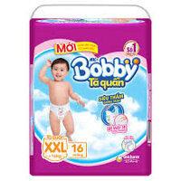 Tã quần Bobby siêu thấm size XXL 16 miếng cho bé >16 kg