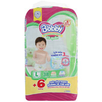 Tã quần Bobby size L 38 - 68 miếng cho bé 9 - 13kg ( giao bao bì ngẫu nhiên )