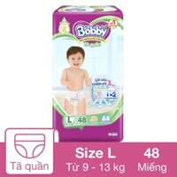 Tã quần Bobby size L 48 miếng (9 - 13 kg)