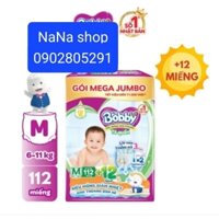 Tả quần BOBBY size M 112+12 miếng gói gạo non mới