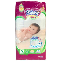 Tã quần Bobby size S 46 miếng cho trẻ 4-8kg