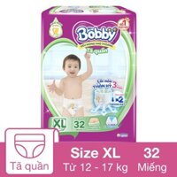 Tã quần Bobby size XL 32 miếng (12 - 17 kg)