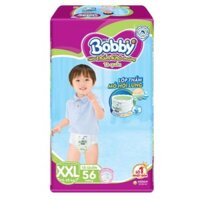 Tã quần Bobby size XXL, 56 miếng Cho Em Bé 15 - 25 Kg