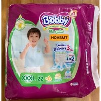 Tã quần Bobby Size XXXL22+4 cho bé 20-35kg - Chính Hãng